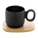 Kaguya black  ceramic mug 