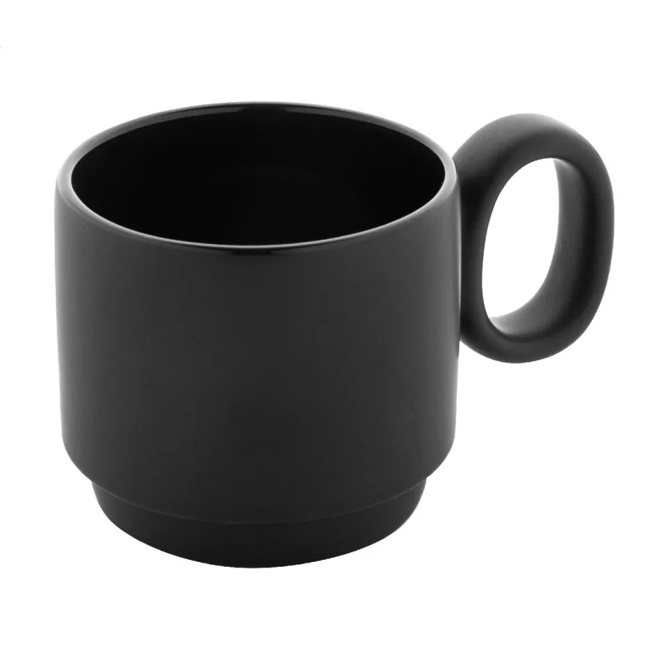 Kaguya black  ceramic mug 