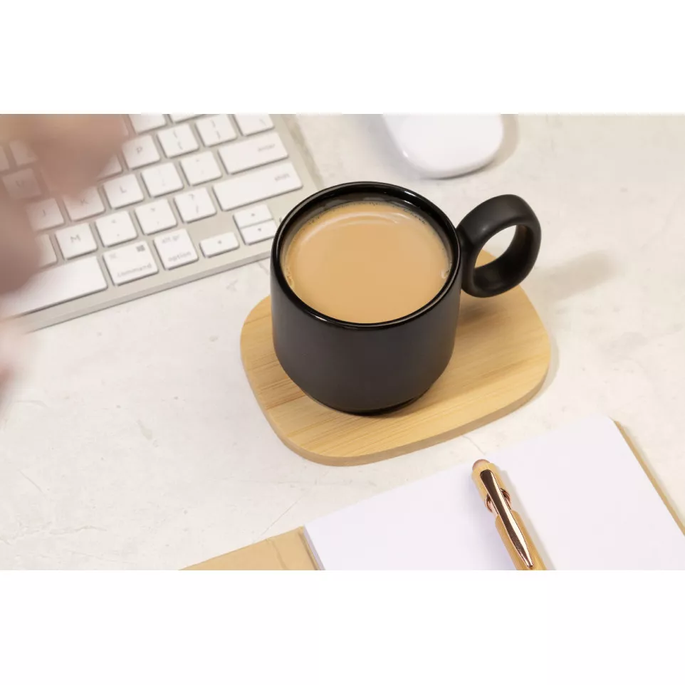 Kaguya black  ceramic mug 