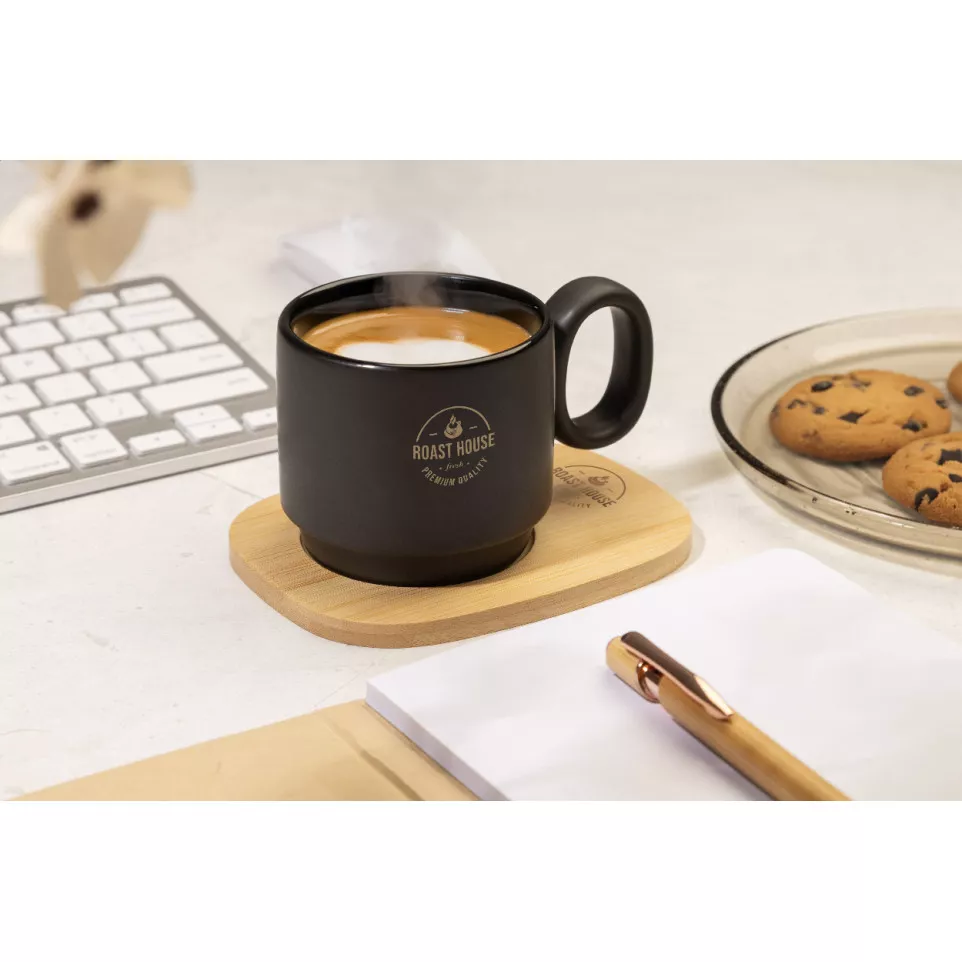 Kaguya black  ceramic mug 