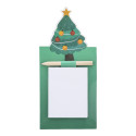 Julliste vert  Magnet bloc-notes sapin 