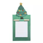 Julliste vert  Magnet bloc-notes sapin 