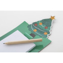 Julliste green  Christmas magnetic notepad, Christmas tree 