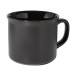 Woodstock Flat noir  Mug vintage mat 