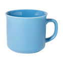 Woodstock Flat light blue  matte vintage mug 