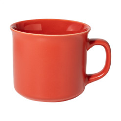 Woodstock Flat red  matte vintage mug 