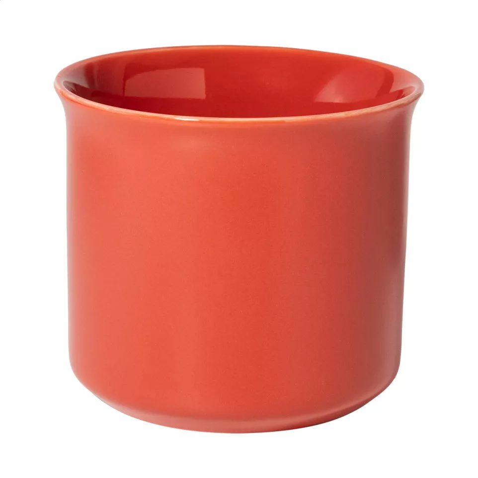 Woodstock Flat red  matte vintage mug 
