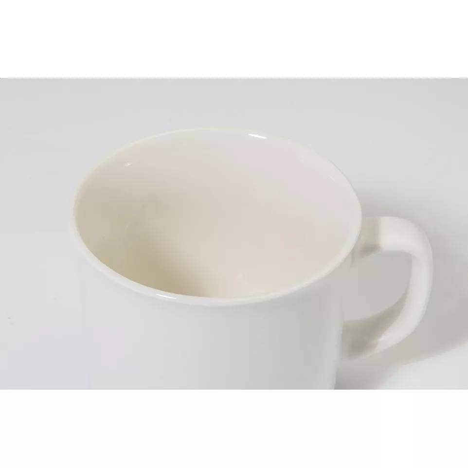 Woodstock Flat blanc  Mug vintage mat 