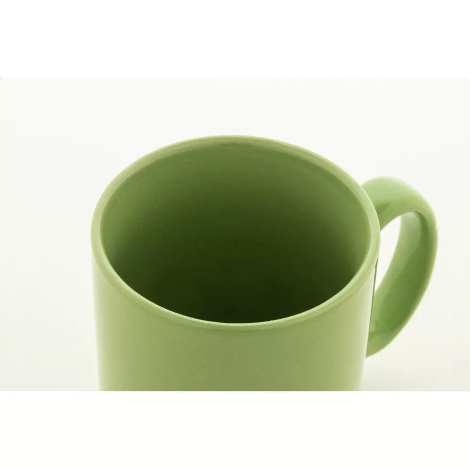 Kolomu lime green  coloured ceramic mug 