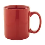 Kolomu red  coloured ceramic mug 