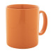Kolomu orange  coloured ceramic mug 