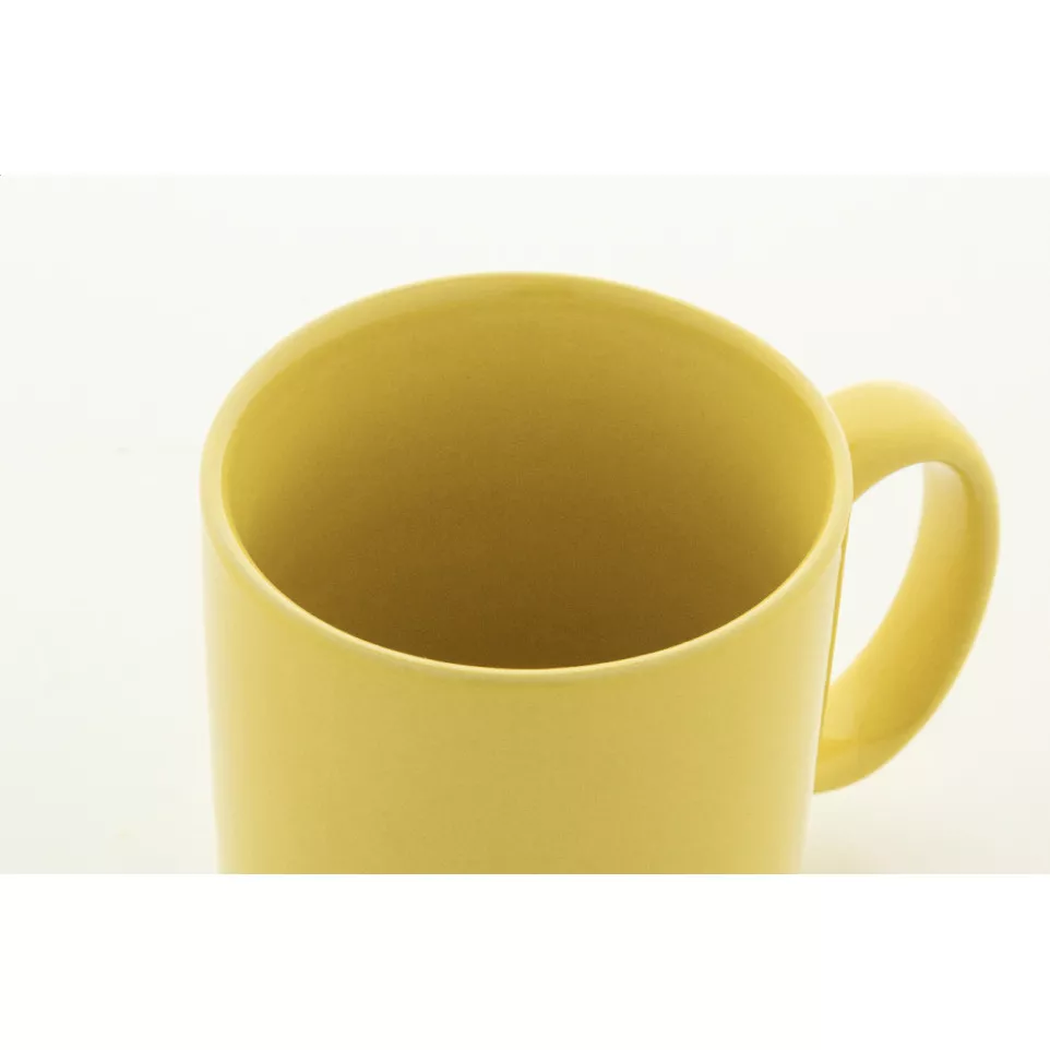 Kolomu yellow  coloured ceramic mug 