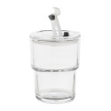 Glassip transparent  glass travel cup 