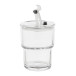 Glassip transparent  glass travel cup 