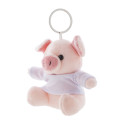 PigFob pink  plush pig keyring 