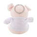 PigFob pink  plush pig keyring 