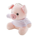 PigFob pink  plush pig keyring 