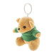 TeddyFob green  plush teddy bear keyring 