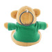 TeddyFob green  plush teddy bear keyring 