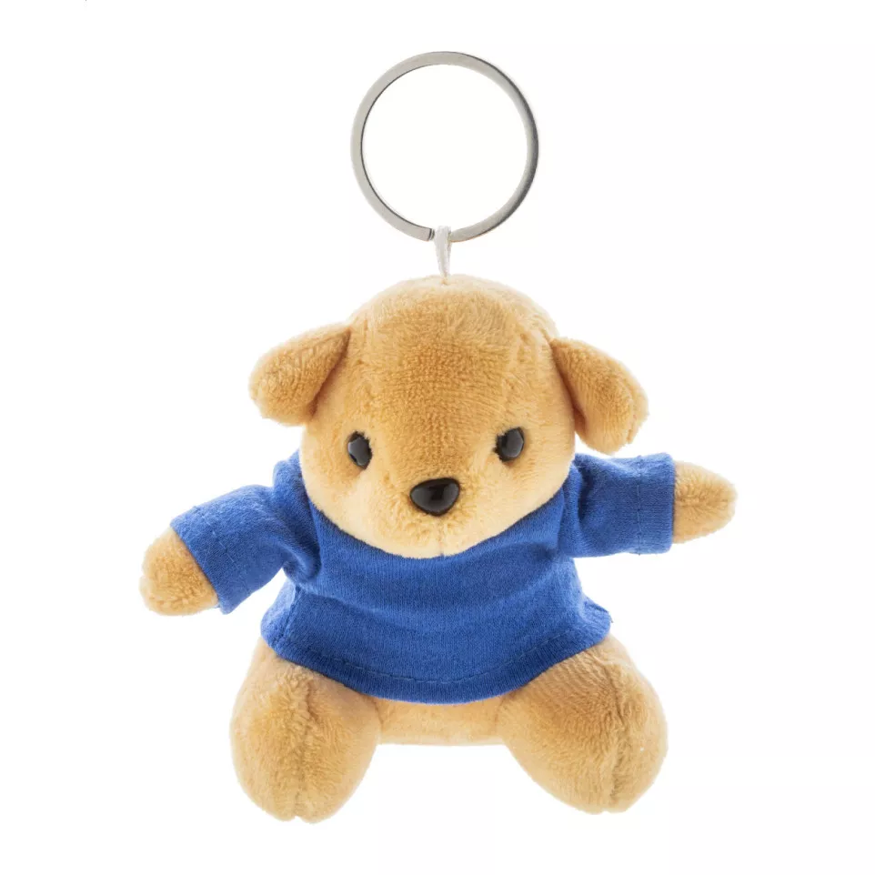 TeddyFob blue  plush teddy bear keyring 