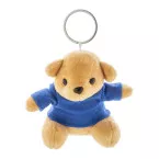 TeddyFob blue  plush teddy bear keyring 