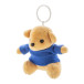 TeddyFob blauw  pluche teddybeer sleutelhanger 