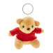 TeddyFob red  plush teddy bear keyring 