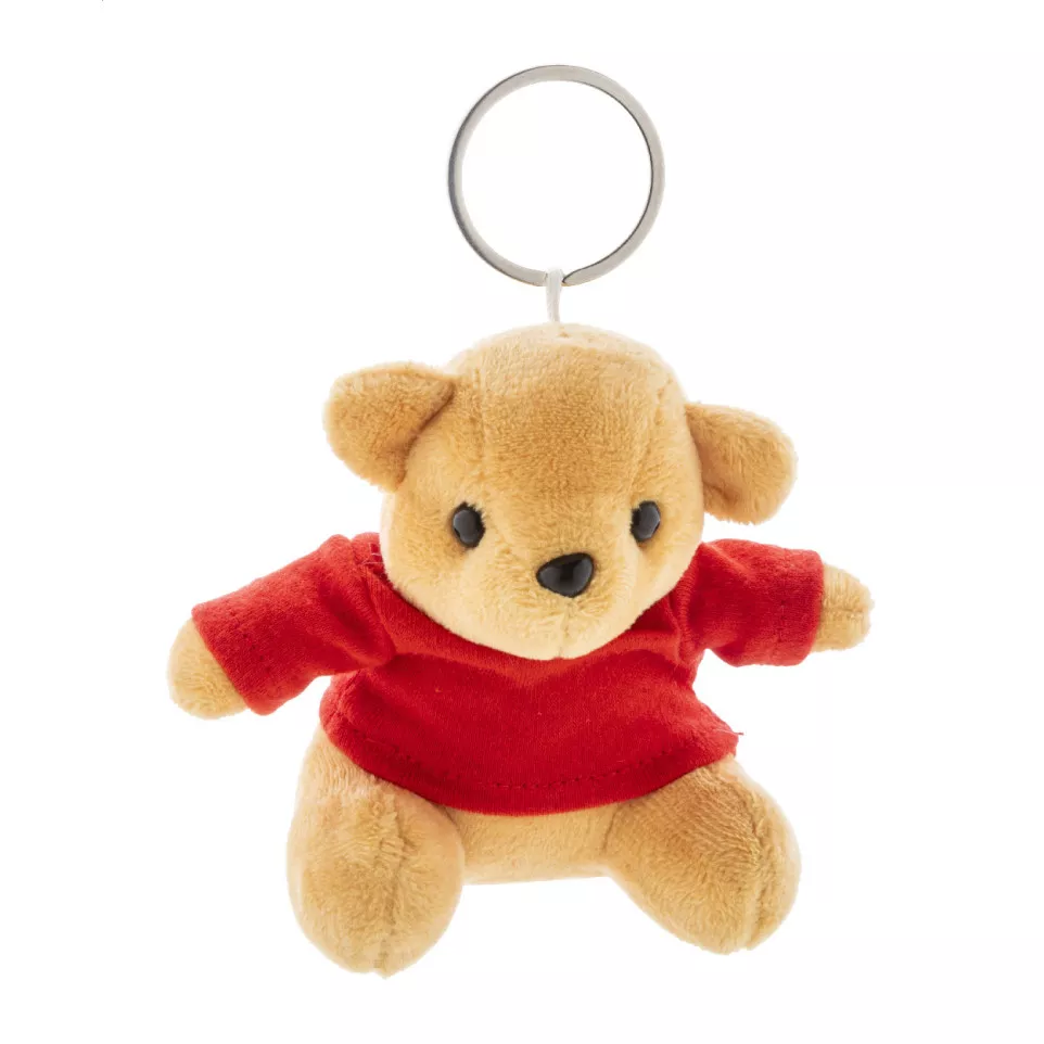 TeddyFob red  plush teddy bear keyring 