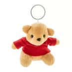 TeddyFob red  plush teddy bear keyring 
