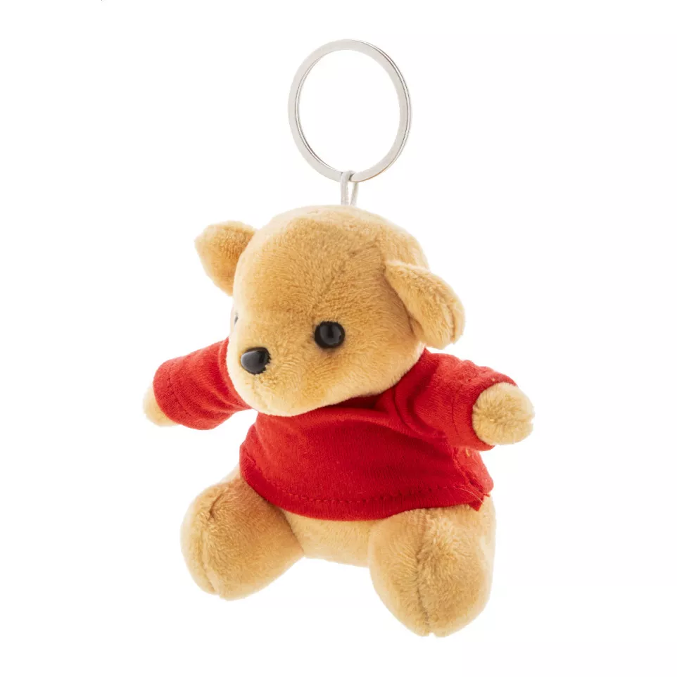 TeddyFob red  plush teddy bear keyring 