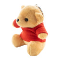 TeddyFob red  plush teddy bear keyring 