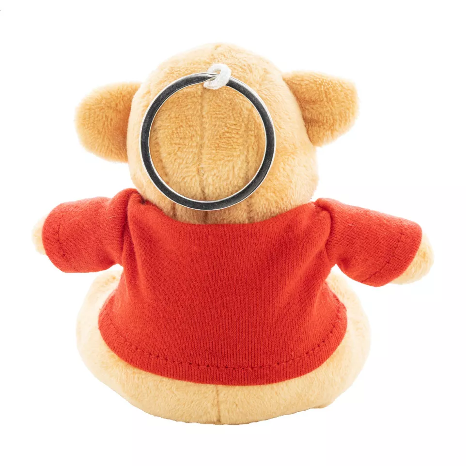TeddyFob red  plush teddy bear keyring 