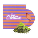 CreaTea Mug white  custom tea bag, green tea 