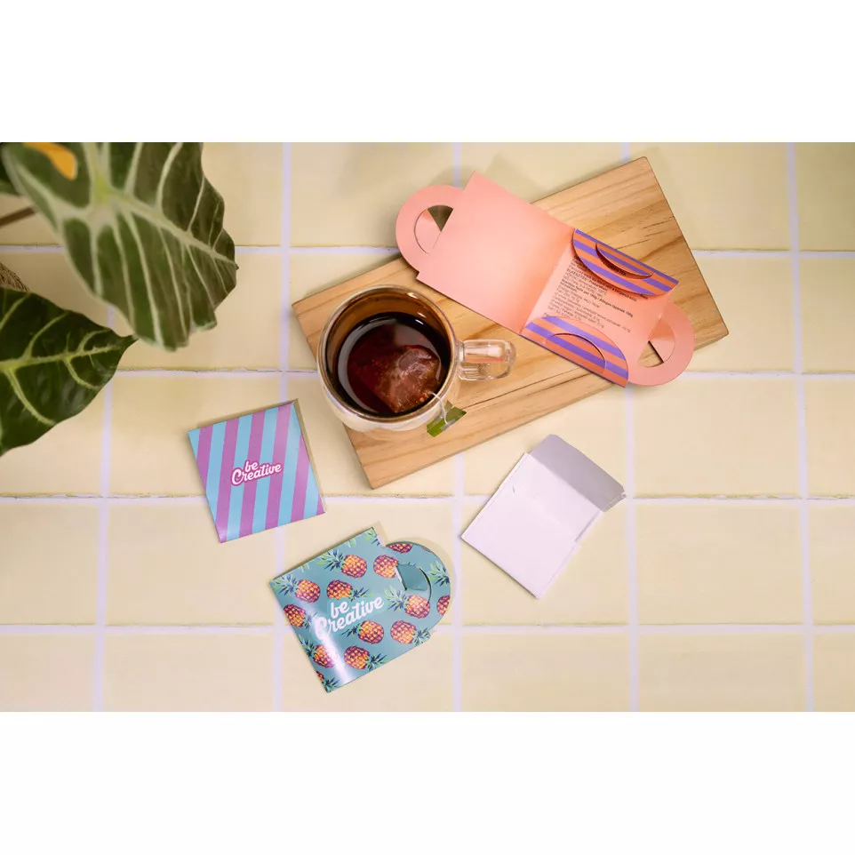 CreaTea Mug white  custom tea bag,...