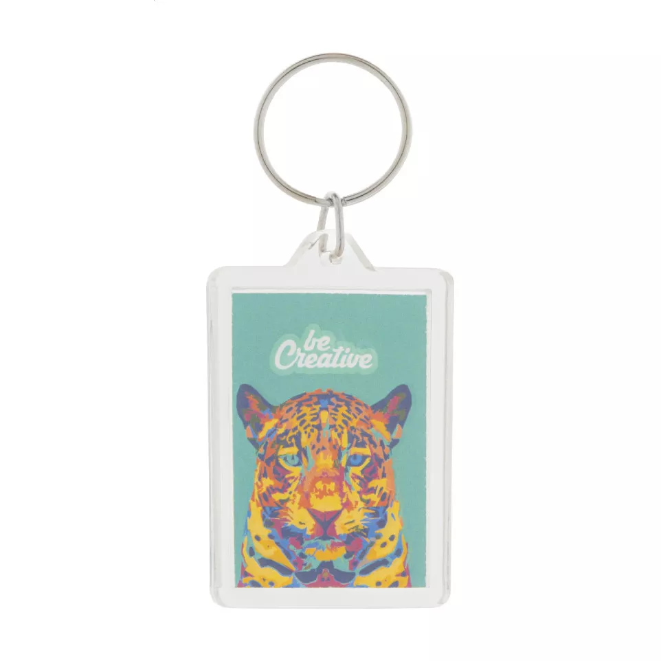 PrintFob transparent  keyring 