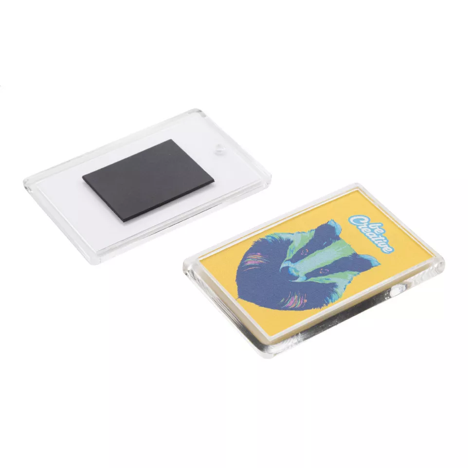 PrintMag Rect white  fridge magnet 