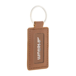 ShineKey Rect brown  RPU keyring 