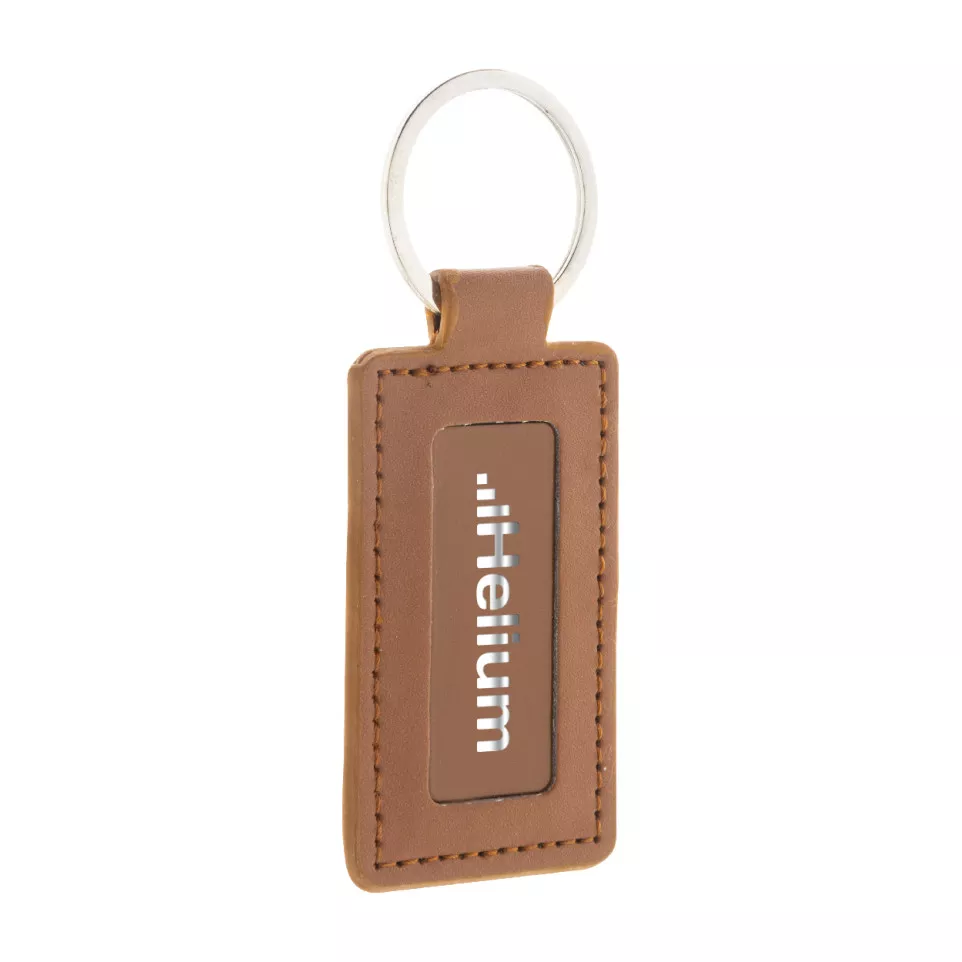 ShineKey Rect brown  RPU keyring 
