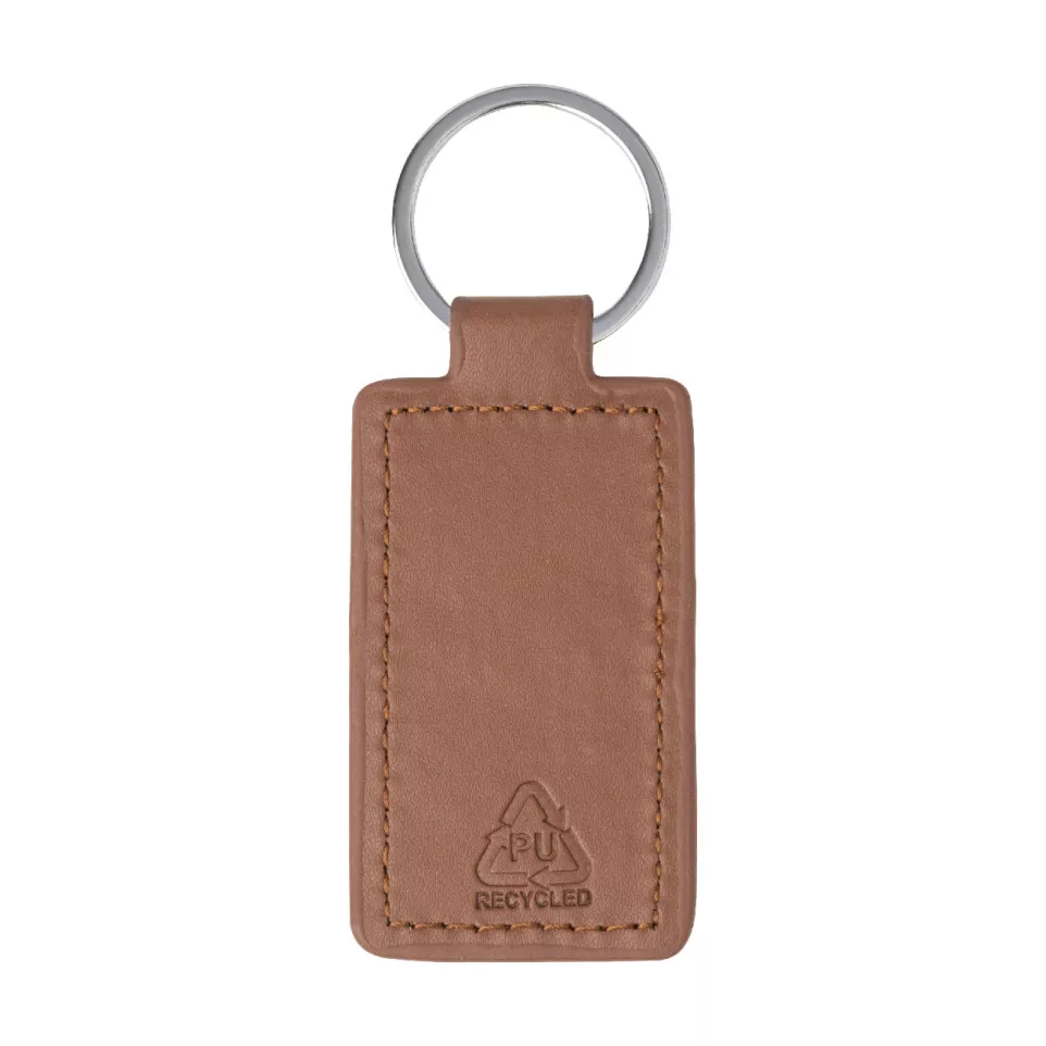 ShineKey Rect brown  RPU keyring 