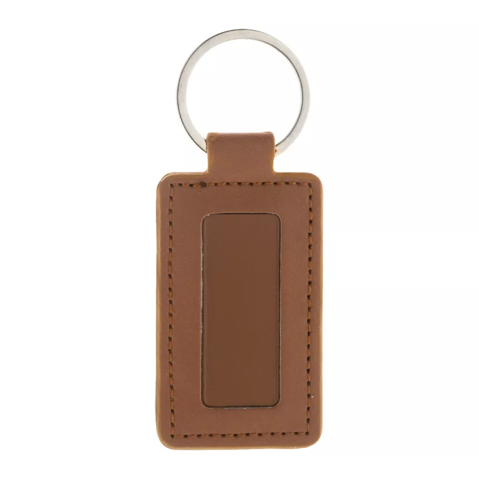 ShineKey Rect brown  RPU keyring 
