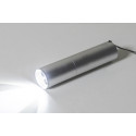 Chargelight Tone argenté  lampe de poche rechargeable en aluminium recyclé 