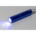 Chargelight Tone bleu  lampe de poche rechargeable en aluminium recyclé 