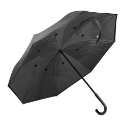 Raura black  RPET reversible umbrella 