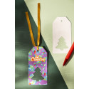 PrinTag Plus blanc  étiquette cadeau personnalisée, arbre de Noël 