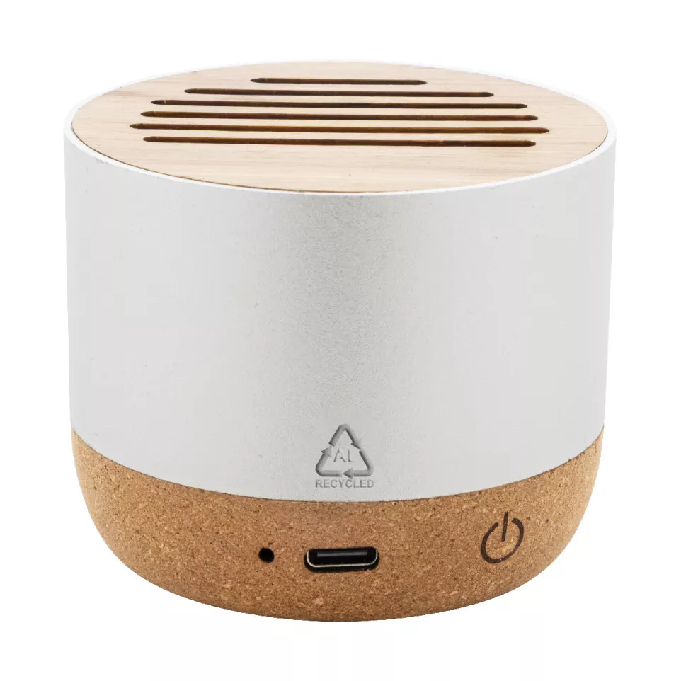 Corbofi silver  wireless speaker 