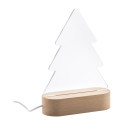Woodify Xmas transparent naturelle Trophée lumineux LED sapin 