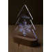 Woodify Xmas transparent naturelle Trophée lumineux LED sapin 