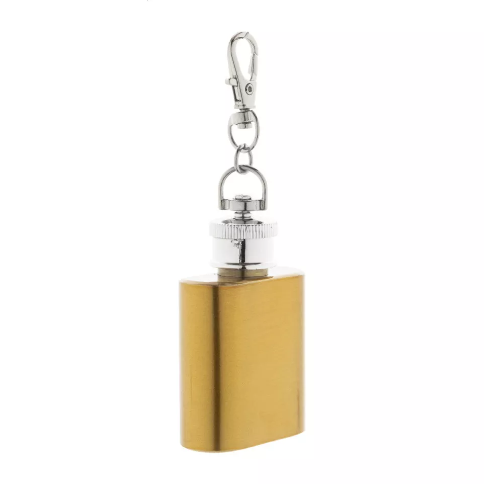Vasco gold  RSS hip flask keyring 