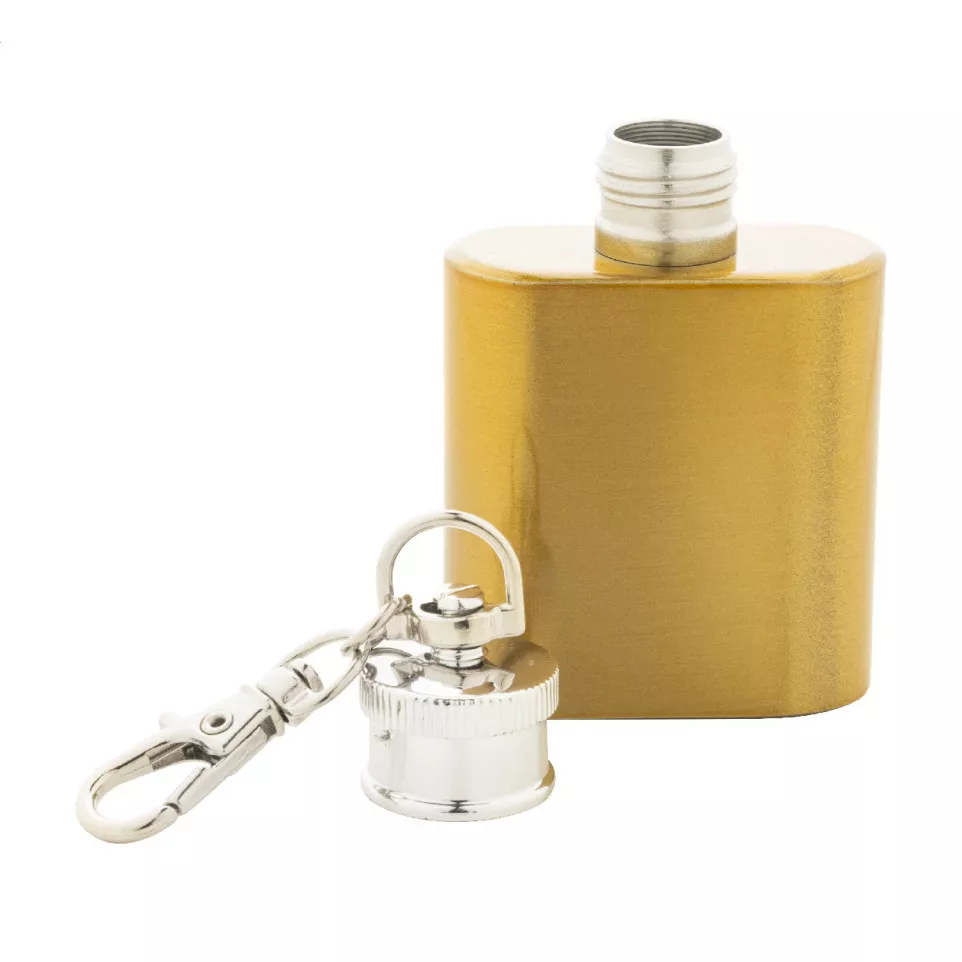 Vasco gold  RSS hip flask keyring 