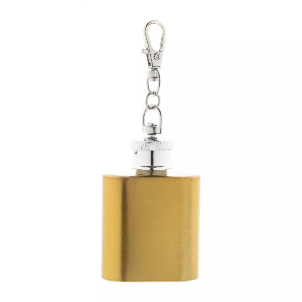 Vasco gold  RSS hip flask keyring 